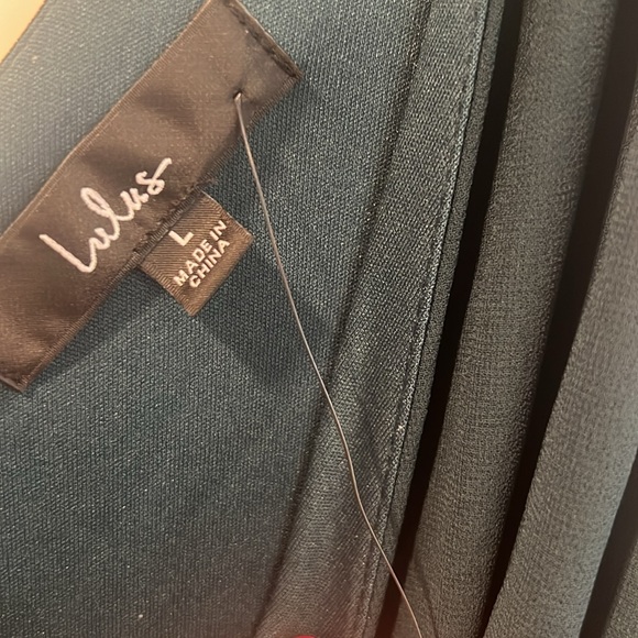 Thoughts of Hue Emerald Green Surplice Maxi Dress New With Tags Size L - Picture 8 of 8